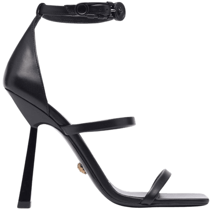 Versace Safety Pin Buckle Leather Sandals - Farfetch