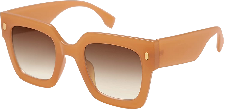Amazon.com: SOJOS Vintage Oversized Square Sunglasses for Women,Retro Womens Luxury Big Sun Glasses UV400 Protection SJ2194 Yellow : Clothing, Shoes & Jewelry