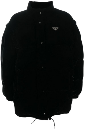 Prada triangle-logo Puffer Jacket - Farfetch