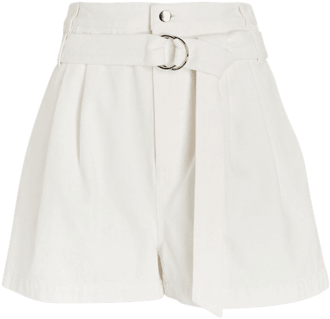 Tibi Belted Denim Shorts | INTERMIX®