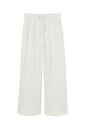 Crop Sweatpants - White - Ladies | H&M US