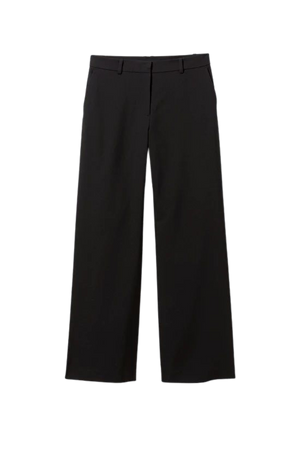 Emily Low Waist Suiting Trousers - Black - Weekday WW