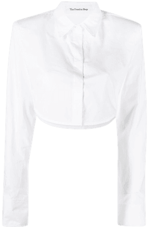Frankie Shop Uma Cropped Shirt - Farfetch