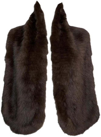 1990's Christian Dior John Galliano Long Brown Sable Fur Wrap Scarf