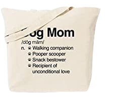 Amazon.com: CafePress Dog Mom Tote Bag Natural Canvas Tote Bag, Reusable Shopping Bag: Home & Kitchen