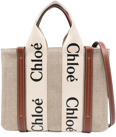 Chloé logo-print Tote Bag - Farfetch