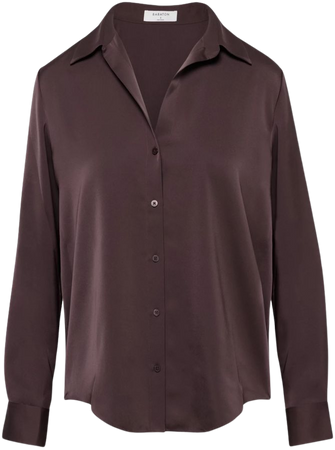 Babaton SALMA SATIN SHIRT | Aritzia US Longsleeve satin button-up blouse