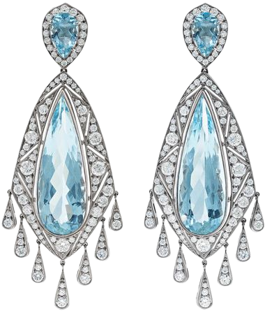 Fred Leighton | Collection 18-karat white gold, aquamarine and diamond earrings | NET-A-PORTER.COM