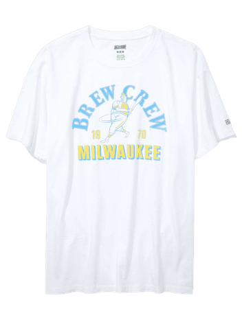 Tailgate Women's Milwaukee Brewers Oversized Graphic T-Shirt