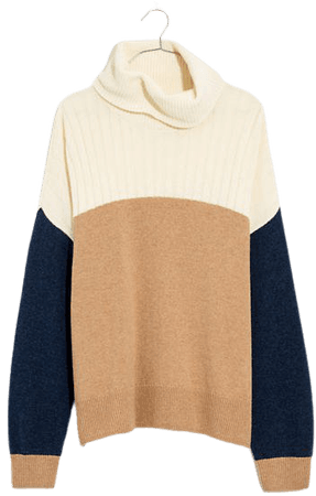 Hickory Turtleneck Sweater in Colorblock