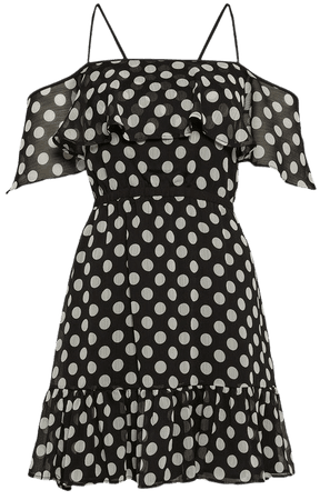 Spot Strappy Short Dress | Karen Millen
