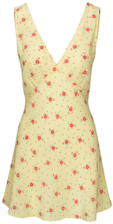 The Isabelli Verona | Yellow Floral Mini Dress | Réalisation Par