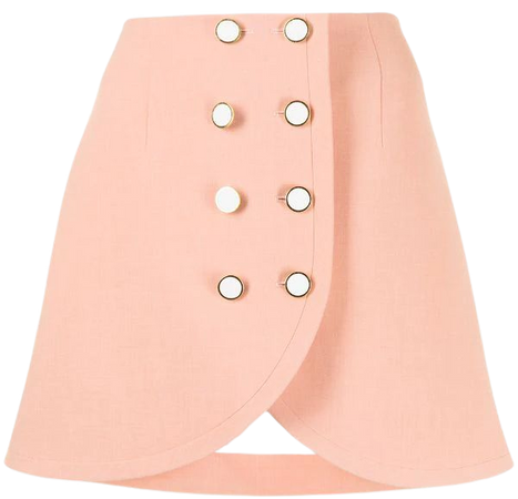 George Keburia double-breasted A-line skirt
