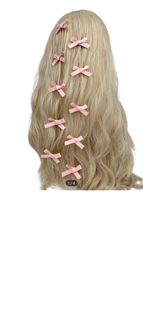 pink hair bows