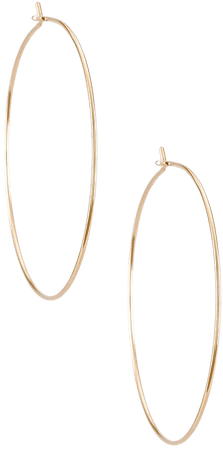 BYCHARI Small Hoop Earrings in Gold | REVOLVE