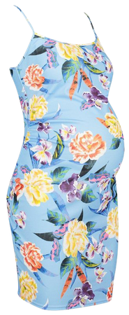 Maternity Floral Bodycon Dress | Boohoo