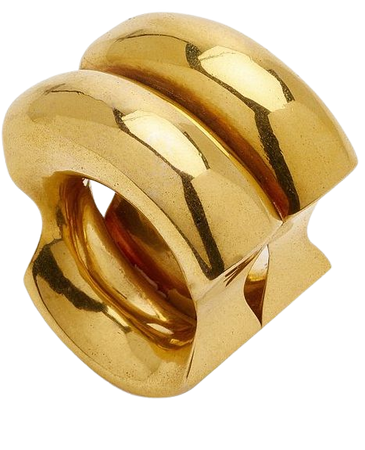 Double 24k Gold-Plated Ring By Paula Mendoza | Moda Operandi