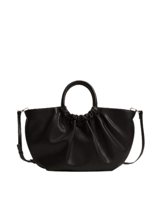 Pleated shopper bag - Women | Mango USA