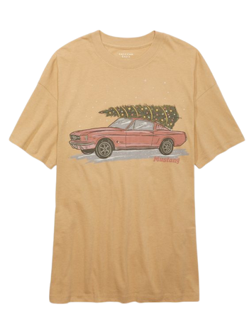 AE Oversized Holiday Ford Graphic T-Shirt