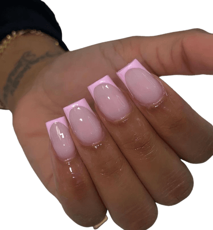pink French tips