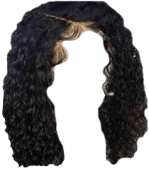 black curly edges hair transparent background - Google Search