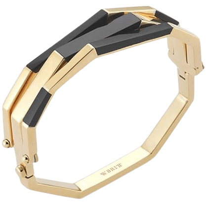 black gold cuff bracelet