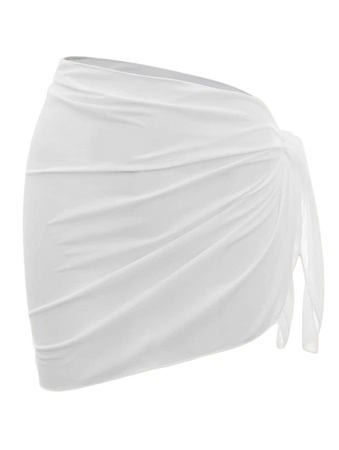 white cover up skirt