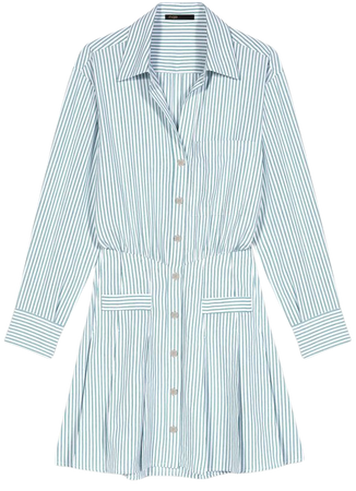 224RAUDRINE Striped shirt dress - Dresses - Maje.com