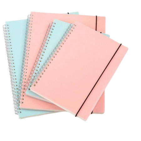 Blue & Pink Dotted Notebooks - All Page Types