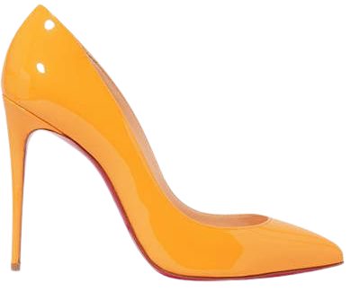 Pigalle Follies 100 Patent-leather Pumps - Yellow