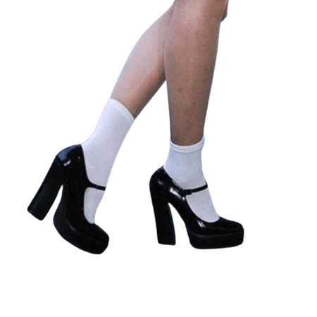 black pumps socks