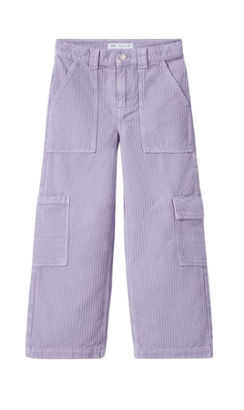 Zara purple cargo pants