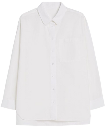 Long sleeve oversize poplin shirt - Shirts and blouses - Woman | Bershka