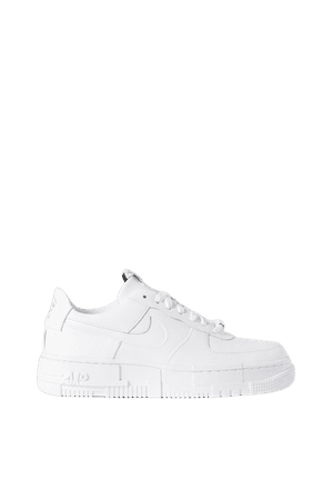 White Air Force 1 Pixel leather sneakers | Nike | NET-A-PORTER
