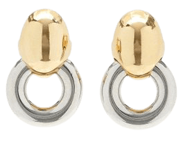 Layla Medium Gold And Silver-Plated Earrings By Aeyde | Moda Operandi