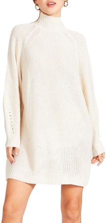 Sweater Mini Dress Cream