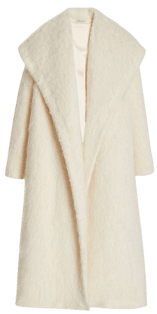 Hooded Textured-Knit Coat By Laquan Smith | Moda Operandi