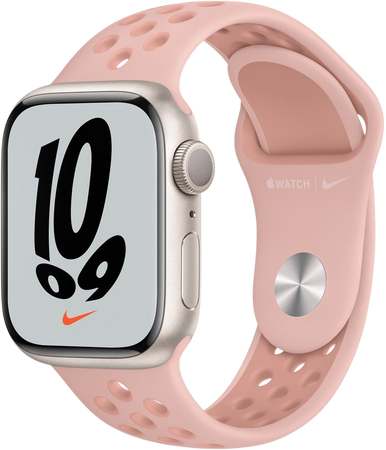 Starlight Aluminum Case with Nike Sport Band - Apple