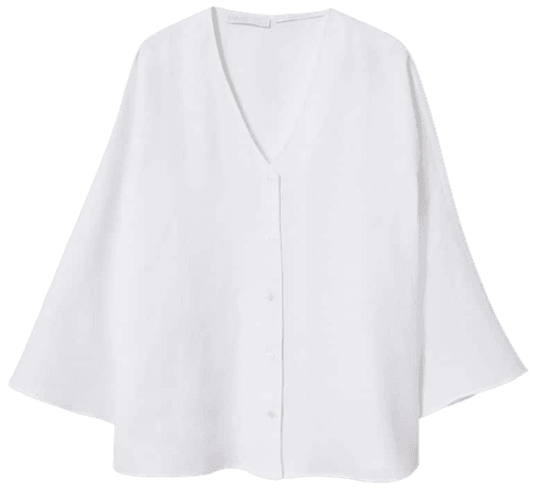 100% linen blouse - Women | Mango USA