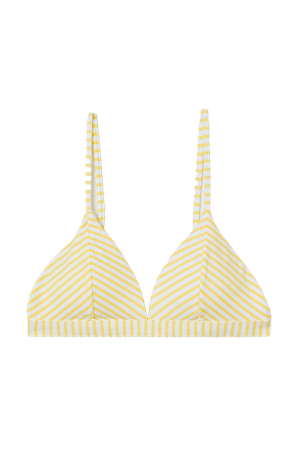 Padded Triangle Bikini Top - Yellow