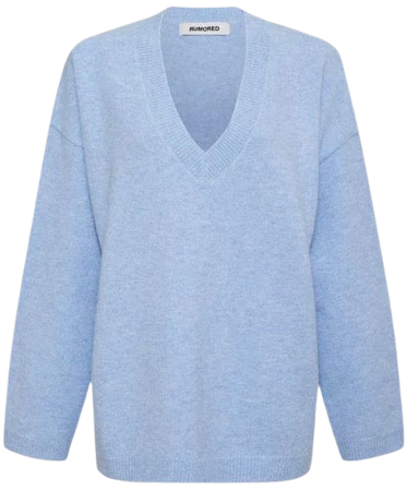 Hunter V-Neck Sweater | Cloud – Rumored