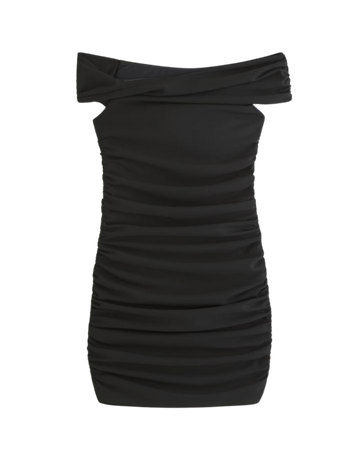 Women's Off-The-Shoulder Twist Ruched Mini Dress | Women's New Arrivals | Abercrombie.com