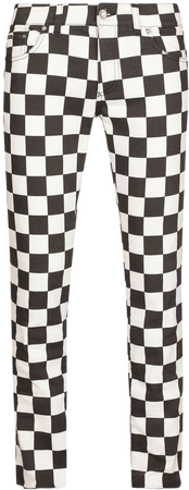 Dolce & Gabbana checkerboard-print straight-leg Jeans - Farfetch