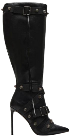 FINK Black Wide Calf Knee High Boot | Women's Boots – Steve Madden