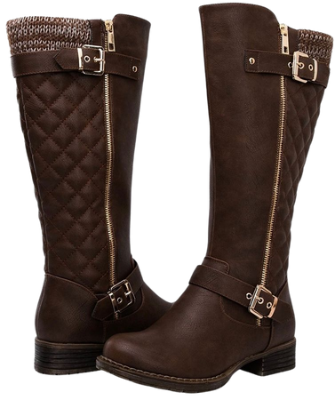 brown rider boots
