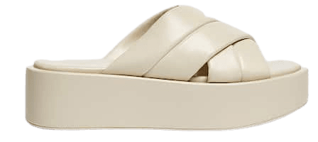 Wedge sandals with padded detail - pull&bear