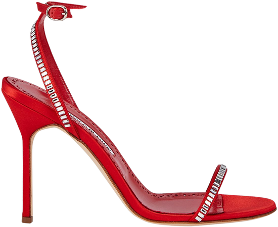 Manolo Blahnik Crinastra Sandals In Red | INTERMIX®
