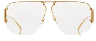Pilot-Frame Metal Sunglasses By Bottega Veneta | Moda Operandi