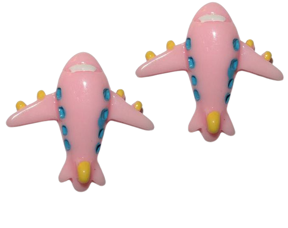 Pastel Airplane Earrings kawaii pastel airplane earrings | Etsy
