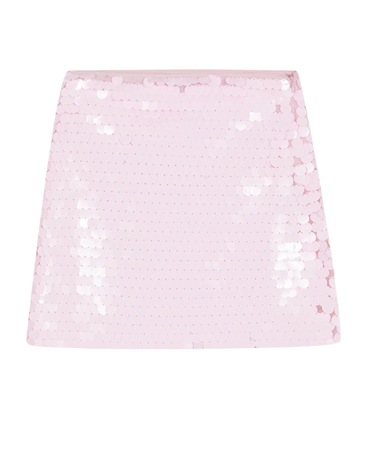 Pink sequin skirt